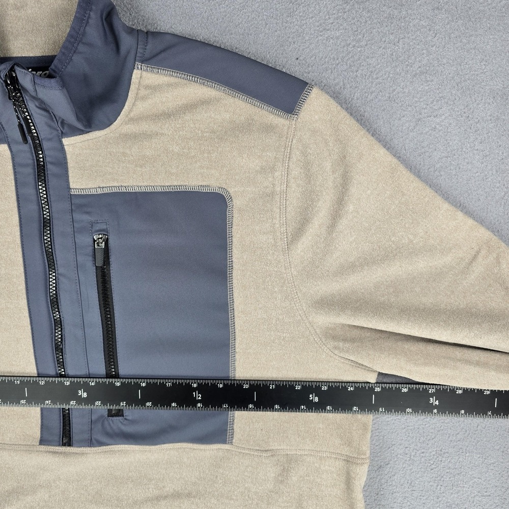 Unipro Trek Sweater Mens XL Grey Mauve Heather Half Zip QwickDry Pullover - Picture 10 of 13